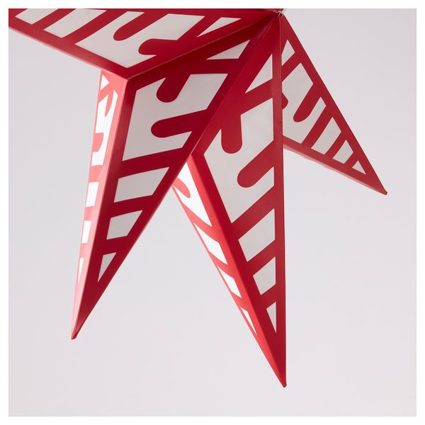 Абажур СТРОЛА, снежинка, красный (70 см) - схема-чертеж с размерами