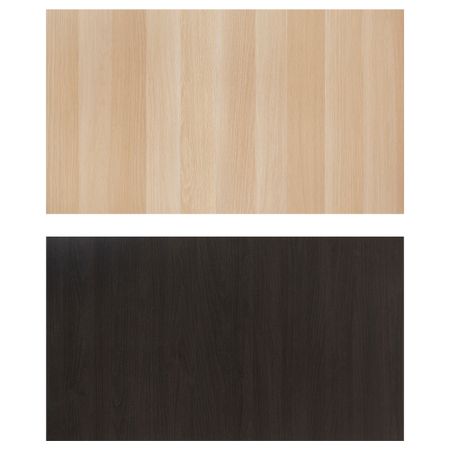4 панели для рамы раздвижной дверцы ВОЛЬДА, двусторонний черно-коричневый, под беленый дуб