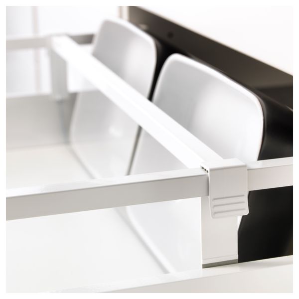 Разделитель для среднего ящика МАКСИМЕРА, белый, прозрачный - схема-чертеж с размерами