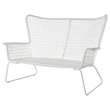 2-местный диван,садовый, белый IKEA HÖGSTEN ХЭГСТЕН 005.125.95