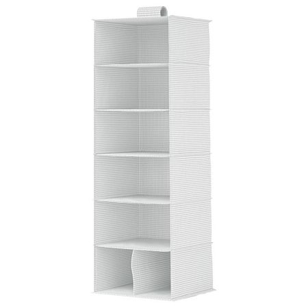STUK Подвесной модуль,7отделений - белый/черный 30x30x90 см