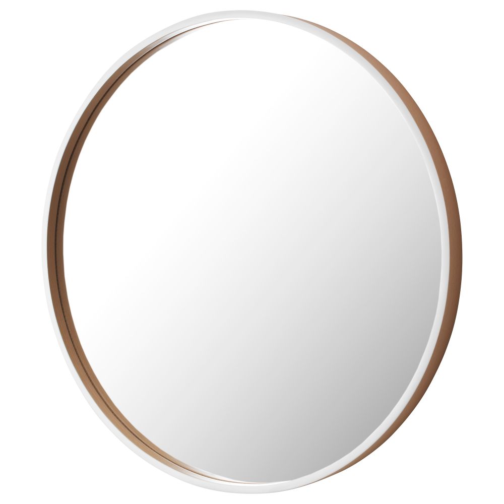 Зеркало СКОГСВОГ, белый, буковый шпон (50 см) - фото 1