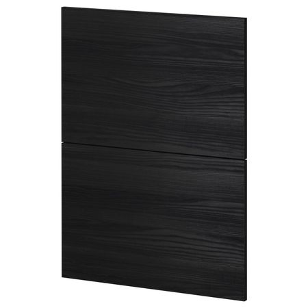 2 фронтальных панели для посудомоечной машины, Тингсрид черный 60 см IKEA МЕТОД 392.319.19