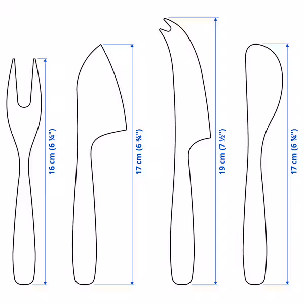 IKEA, дополнительный ракурс - схема-чертеж с размерами