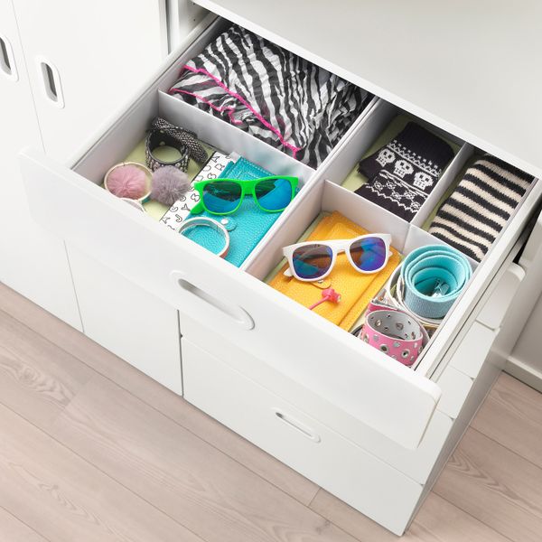 Шкаф платяной, белый/белый 120x50x192 см IKEA СТУВА / ФРИТИДС 792.750.77 - схема-чертеж с размерами