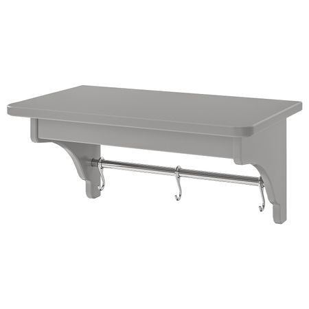 Полка навесная, серый 50 см IKEA TORNVIKEN ТОРНВИКЕН 004.022.57