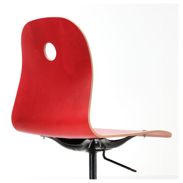 Рабочий стул ВОГСБЕРГ / СПОРРЕН, красный, черный - фото 3