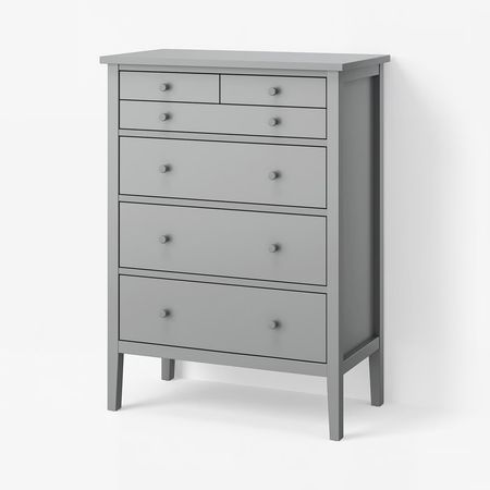 GULLABERG Комод с 6 ящиками - серый 89x48x122 см