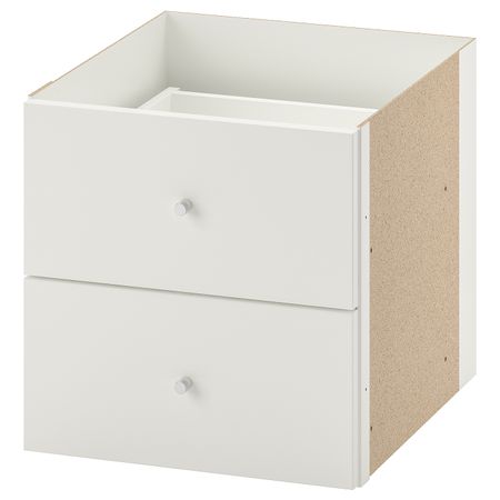 Вставка с 2 ящиками, белый 33x33 см IKEA KALLAX КАЛЛАКС 903.795.54