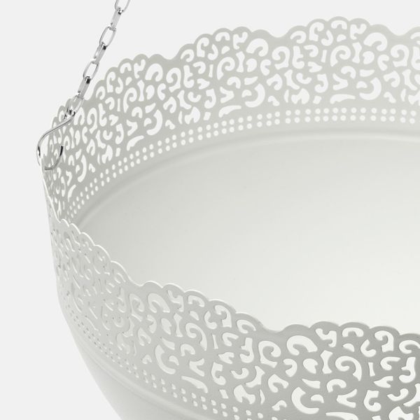 Кашпо подвесное, для/дома/улицы, белый 30 см IKEA СКУРАР 203.872.32 - схема-чертеж с размерами