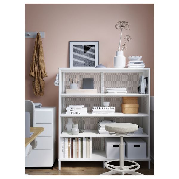 Стеллаж, 121x134 см, белый IKEA BEKANT БЕКАНТ 603.735.01 - фото 5
