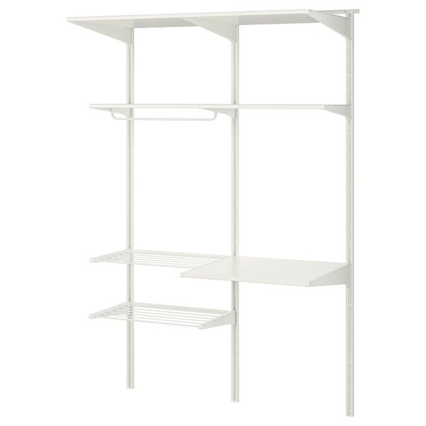 Настенная шина, полки, сушилка IKEA АЛЬГОТ 392.794.59 - схема-чертеж с размерами