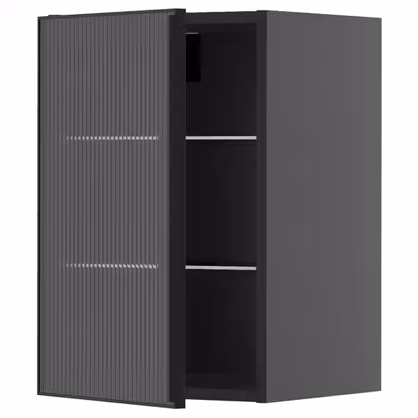 METOD Навесной шкаф/полки/стеклян дверца - фото 1