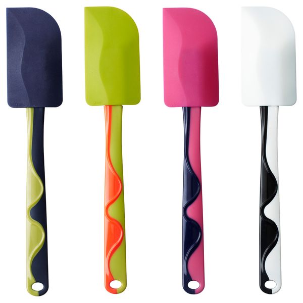 Скребок кулинарный ГУББРОРА, зеленый/розовый красный/зеленый, синий/белый - фото 1