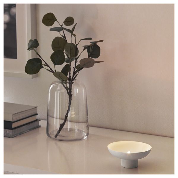 Ваза/подсвечник для греющей свечи ВИНТЕР 2018, прозрачное стекло (21 см) - схема-чертеж с размерами