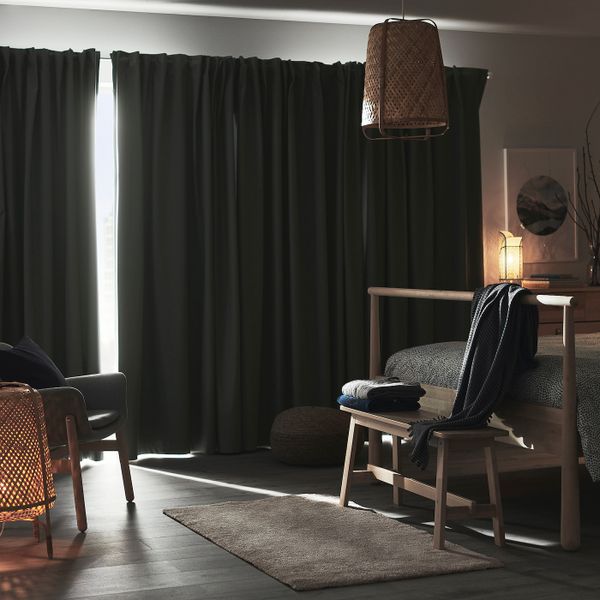 Блокирующая свет гардина, 1 шт., светло-зеленый 210x300 см IKEA BENGTA БЕНГТА 005.129.96 - фото 3