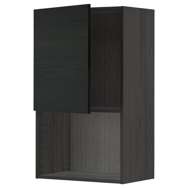 Навесной шкаф для СВЧ-печи, черный, Тингсрид черный 60x100 см IKEA МЕТОД 292.325.75 - схема-чертеж с размерами