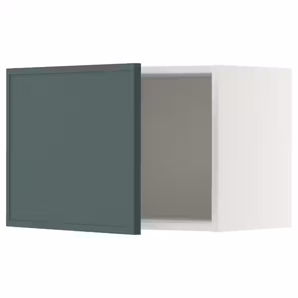 METOD Навесной шкаф - белый/Aspudden темный серо-зеленый 60x40 см - фото 1