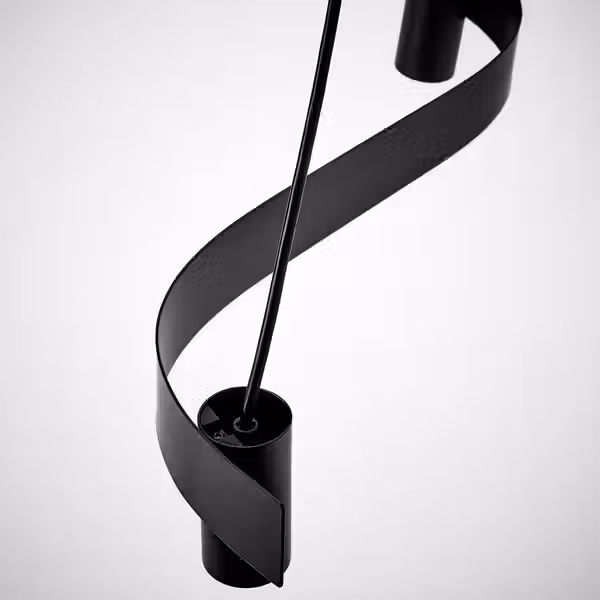 ACKJA / MOLNART МОЛНАРТ Подвесной светильник с лампочкой - волнистый чёрный/шаровидный серое прозрачное стекло - схема-чертеж с размерами