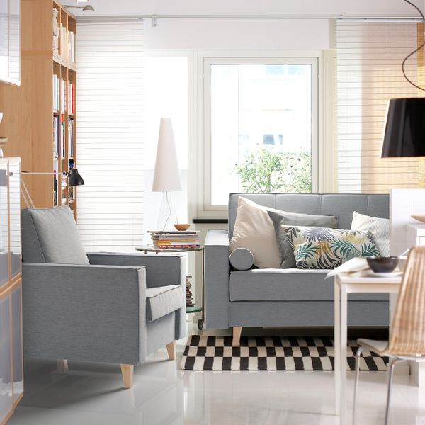 3-местный диван-кровать, Книса светло-серый IKEA ASKESTA АСКЕСТА 804.508.00 - фото 2