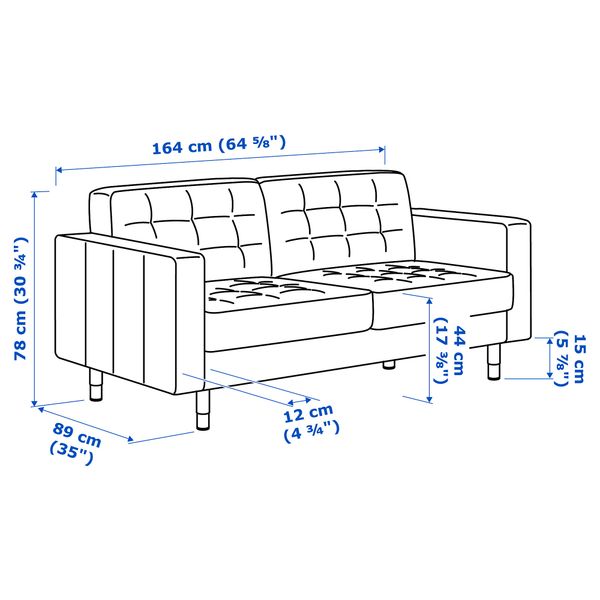 IKEA, дополнительный ракурс - схема-чертеж с размерами