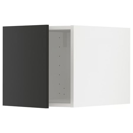 METOD Верхний шкаф - белый/Nickebo матовый антрацит 40x40 см
