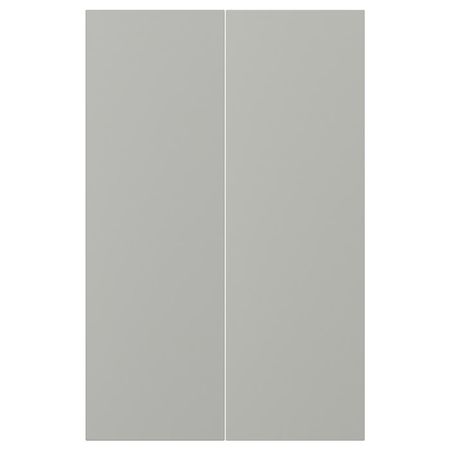 HAVSTORP Дверца д/напольн углового шк, 2шт - светло-серый 25x80 см