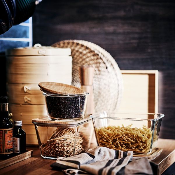 Контейнер для продуктов, круглой формы/стекло 600 мл IKEA IKEA 365+ ИКЕА/365+ 903.591.98 - фото 10