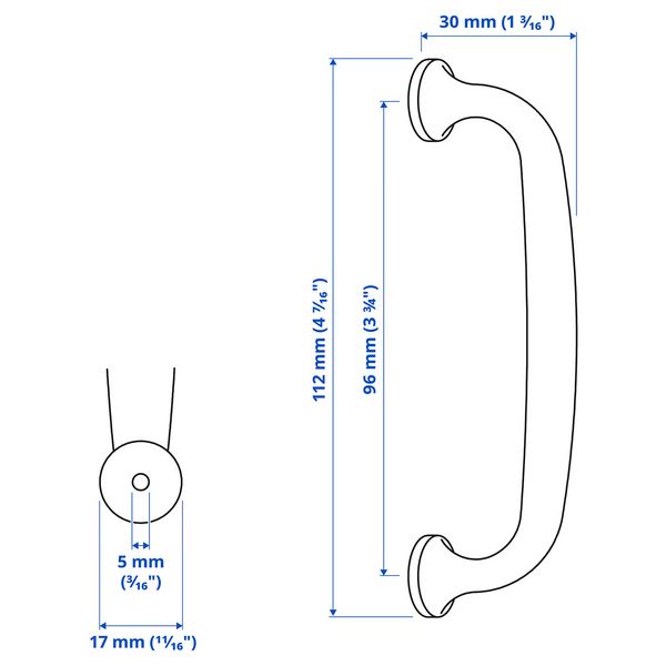 IKEA, дополнительный ракурс - схема-чертеж с размерами