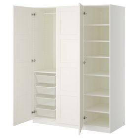 PAX / BERGSBO Гардероб - белый/белый 150x60x201 см