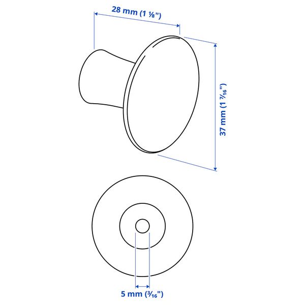 IKEA, дополнительный ракурс - схема-чертеж с размерами