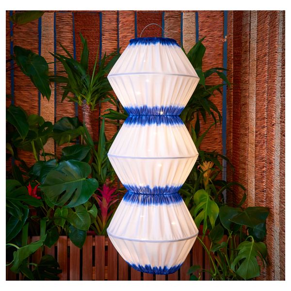 Подвесная светодиодная лампа СОЛВИДЕН, синий/белый (105 см) - схема-чертеж с размерами