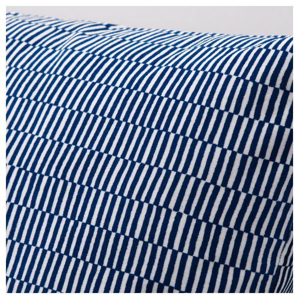 Подушка СТОКГОЛЬМ 2017, в полоску синий, белый (50x50 см) - фото 2