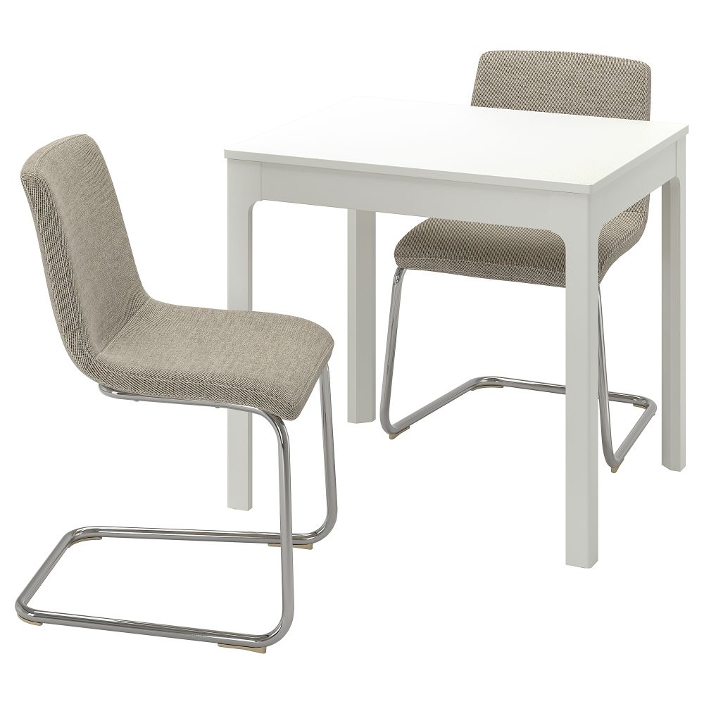 Стол и 2 стула IKEA LUSTEBO, EKEDALEN ЛЕН ЭКЕДАЛЕН 695.234.88 - фото 1
