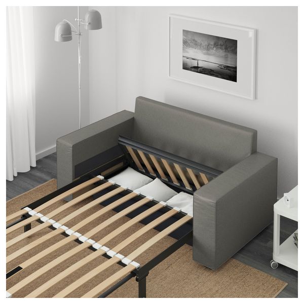 Диван-кровать 2-местная ВИЛАСУНД, Бурред серо-зеленый - фото 5