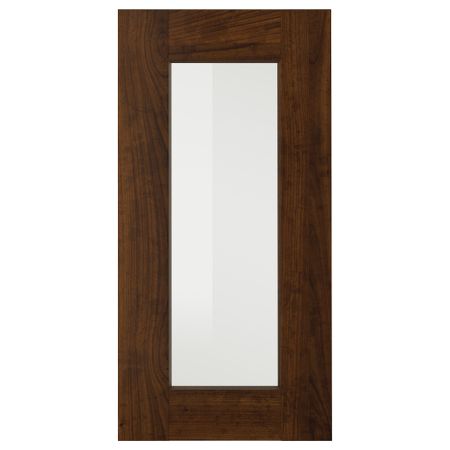 Стеклянная дверь ЭДСЕРУМ, под дерево коричневый