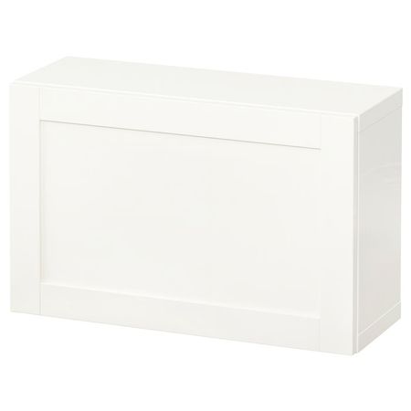BESTÅ Комбинация настенных шкафов - белый/Hanviken белый 60x22x38 см