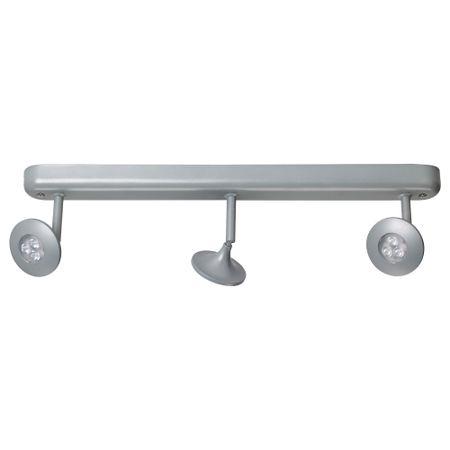 Потолочная шина с 3 светодиодами ЦЕНТИГРАД, серебристый регулируемая яркость