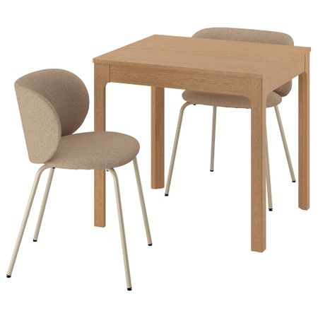 Стол и 2 стула IKEA KRYLBO, EKEDALEN ЛЕН ЭКЕДАЛЕН 795.711.72