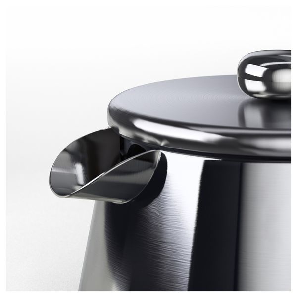 Кофе-пресс, заварочный чайник АНРИК, нержавеющ сталь (1.2 л) - схема-чертеж с размерами