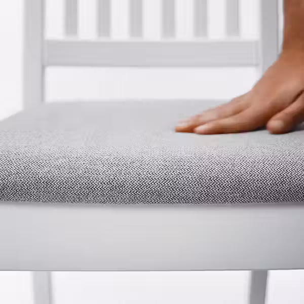 NÄSINGE НЭСИНГЕ Стул - белый/Tibbleby бежево-серый - фото 6