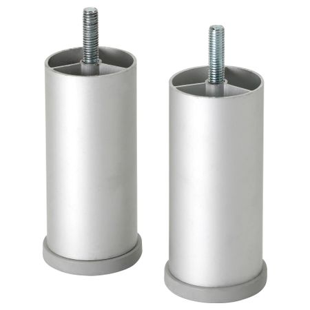 Ножка БЕСТО, круглой формы, серый