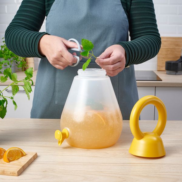 Кувшин с краном, прозрачный ярко-желтый, 4 л IKEA PILLERSTA ЛЕРСТАRR 006.023.79 - фото 2