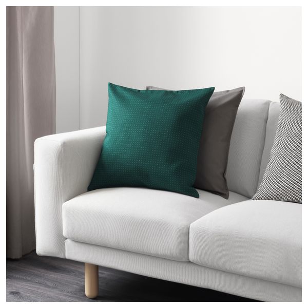 Чехол на подушку ЮППЕРЛИГ, зеленый, точечный (50x50 см) - схема-чертеж с размерами