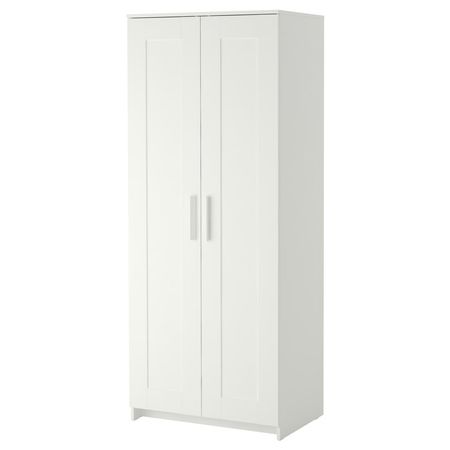BRIMNES Шкаф платяной 2-дверный - белый 78x50x190 см