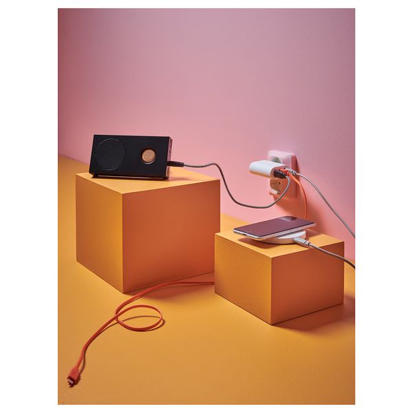 SMÅHAGEL Зарядное устройство/3 USB-порта - белый - фото 4