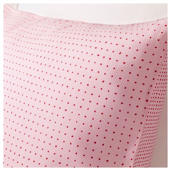 Чехол на подушку ЮППЕРЛИГ, розовый, точечный (50x50 см) - фото 3