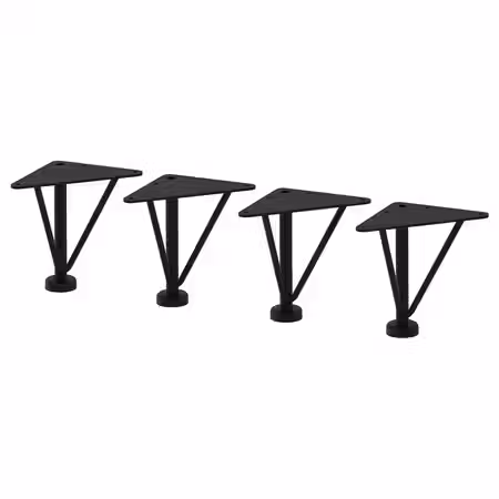 EKET Ножка - металлический/чёрный 10 см