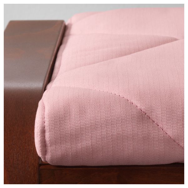 Табурет для ног ПОЭНГ, классический коричневый, Эдум розовый - фото 3