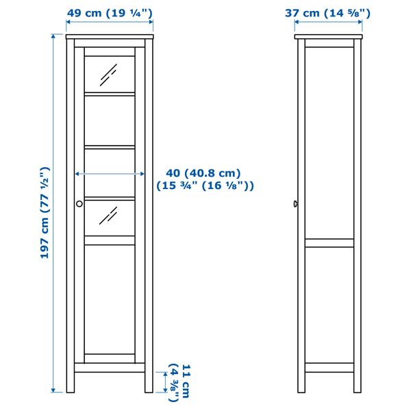 IKEA, дополнительный ракурс - схема-чертеж с размерами